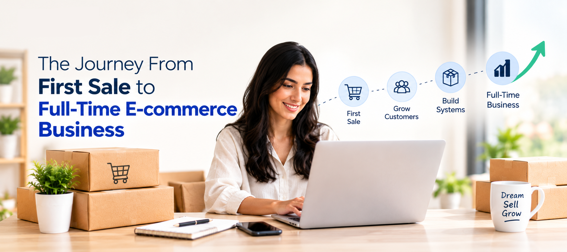 The Journey From First Sale to Full-Time E-commerce Business